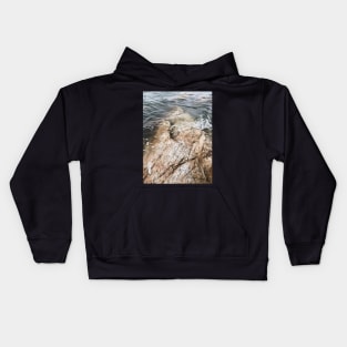 Rocks at High Tide Kids Hoodie